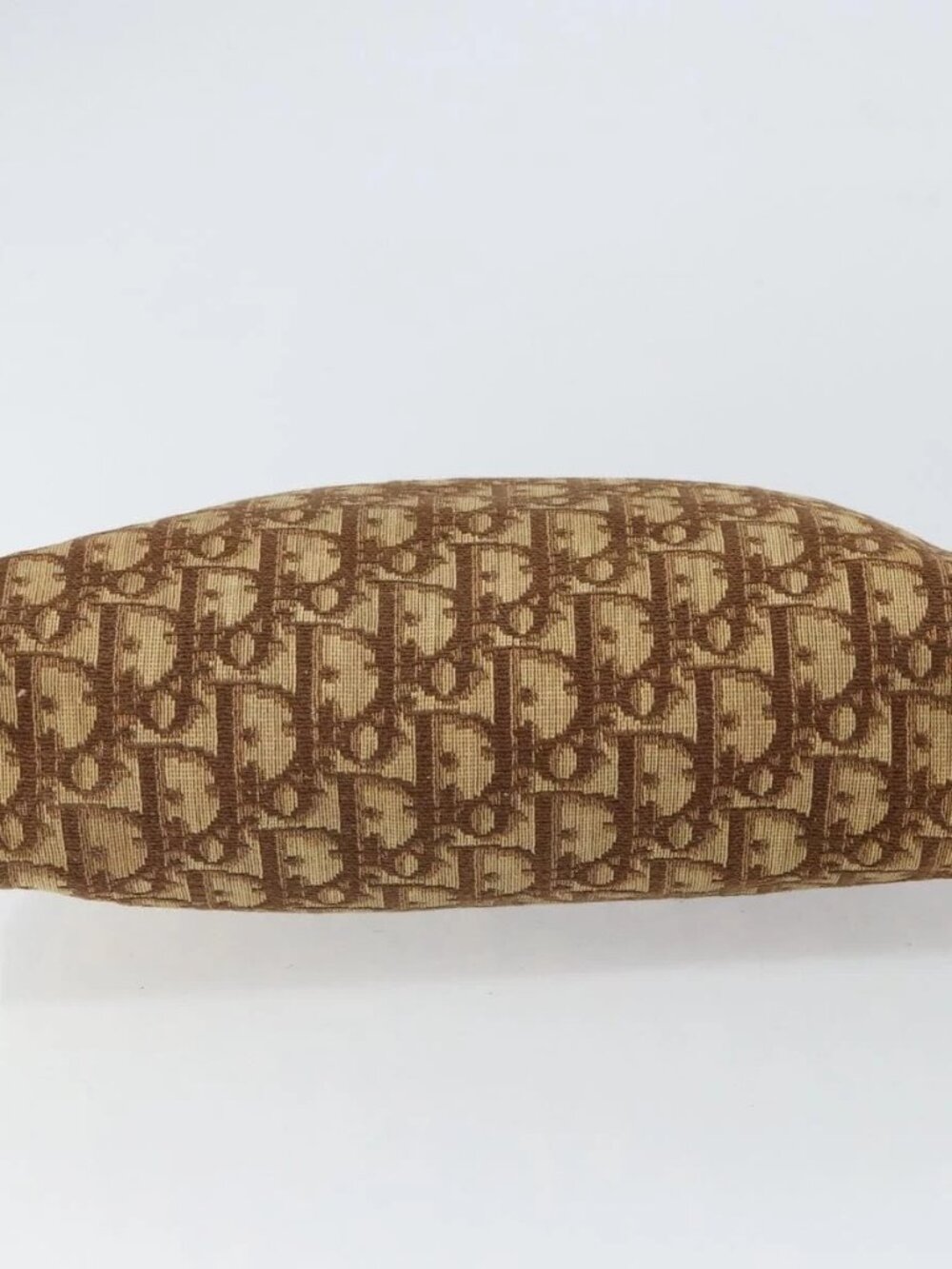 Christian Dior Trotter Canvas Shoulder Bag Brown Gold Auth bs32243 - Picture 7 of 16